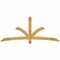 Ekena Millwork Davenport Rough Sawn Timber Gable Bracket, Western Red Cedar, 84"W x 35"H x 2"D x 4"F, 10/12 Pitch GBW084X35X0204DAV00RWR - alternate 1